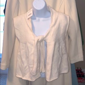 Ivory rabbit hair cardigan